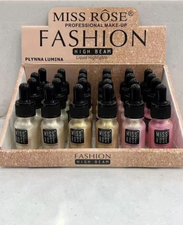 1 Piece Miss Rose High Beam Liquid Highlighter – Radiance In Every Drop! 10ml