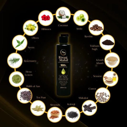 Rivaaj Hair Oil Hair Food Organic Hair Problem Solution 200 Ml | Best Quality Hair Food Oil - velvetglow